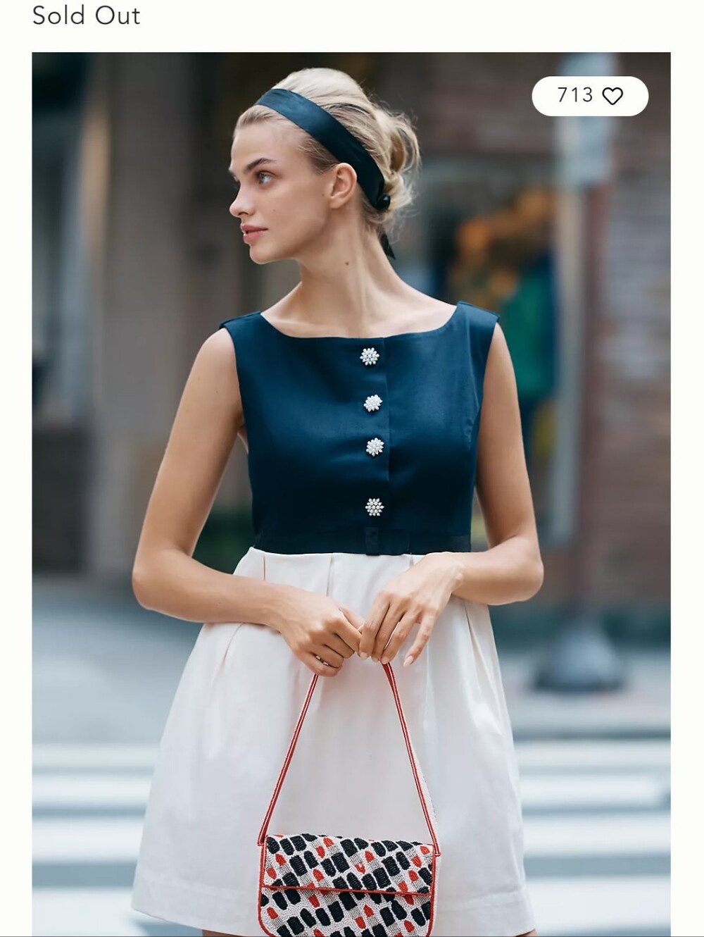 By Anthropologie Sleeveless Boat-Neck Babydoll Mini DressBy Anthropologie